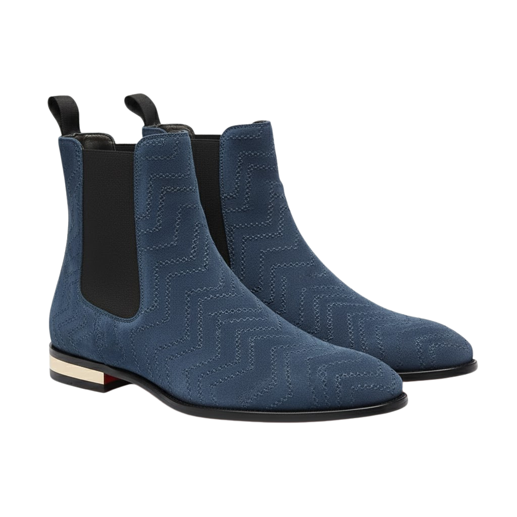 Modeno Embroidery Boot | Blue