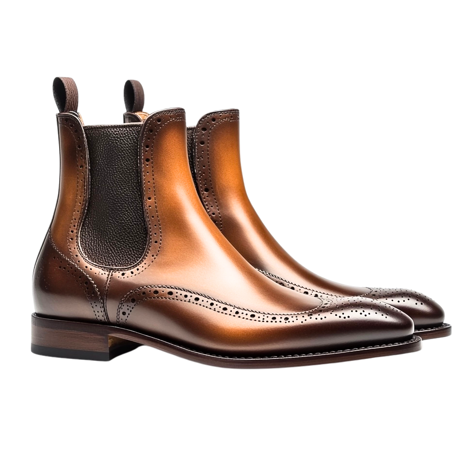 HECTOR BOOT | BROGUE TAN