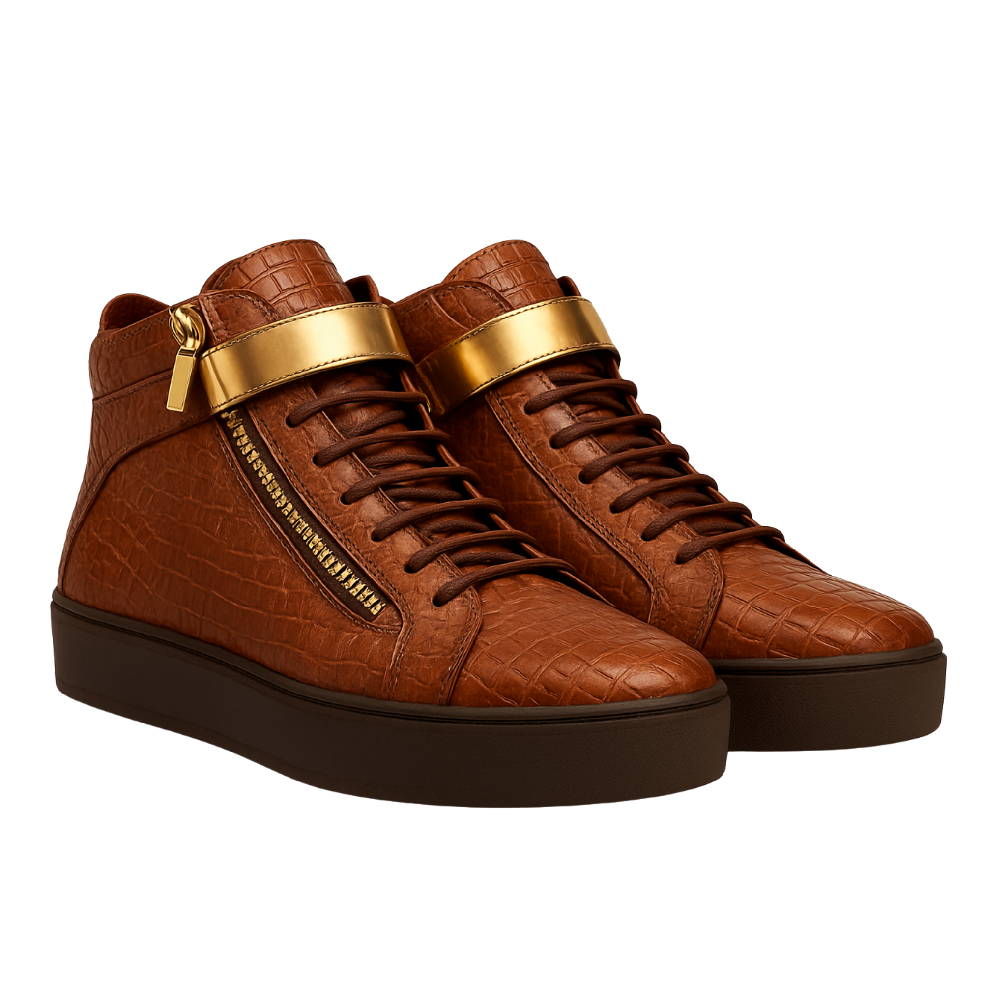 DON GALLO HIGH SNEAKER |BROWN