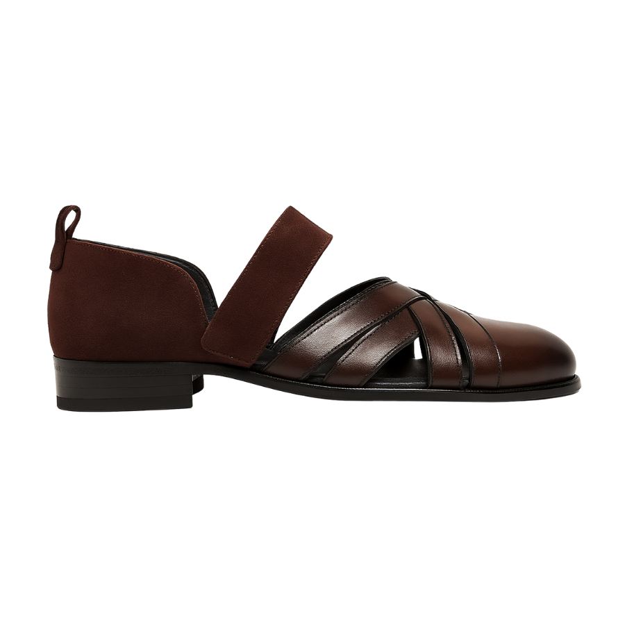 DON GALLO EMBROIDERY SANDAL | BROWN
