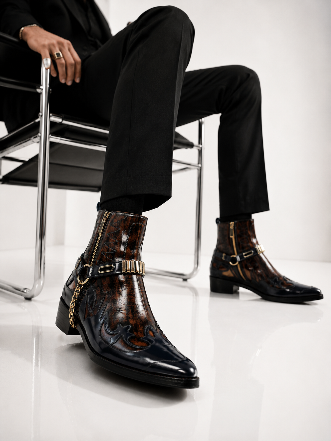 THE DON'S BOOT | BLUE/BROWN