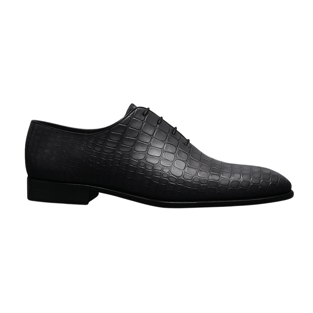 TONY VANE LACEUP | CROCO GREY