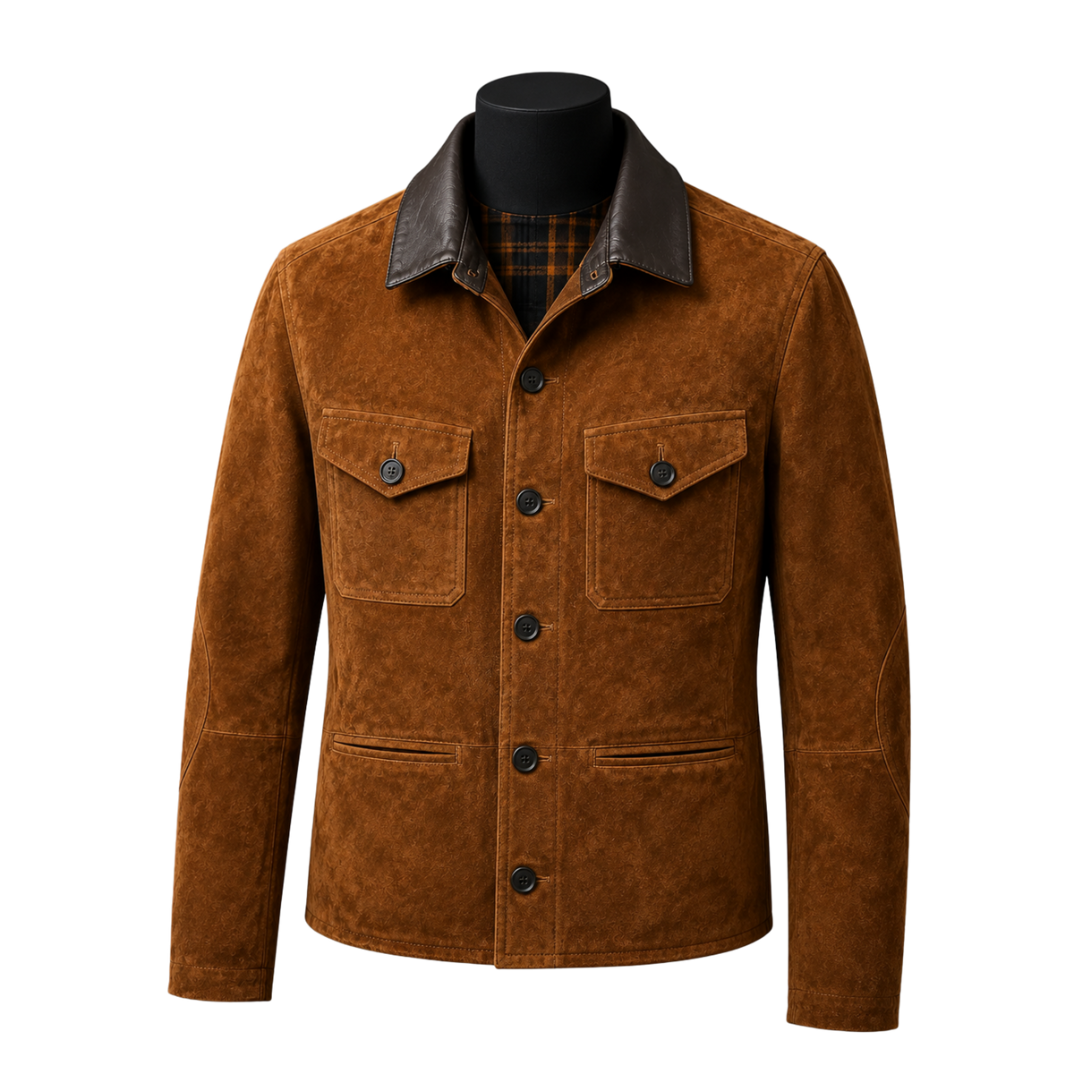 ANGELO SUEDE JACKET | TAN