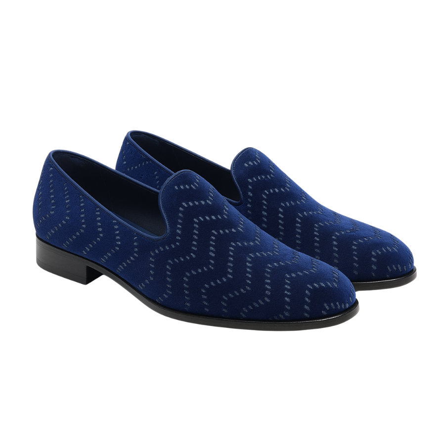 EL CHAPO  EMBROIDERY LOAFER | DARK BLUE