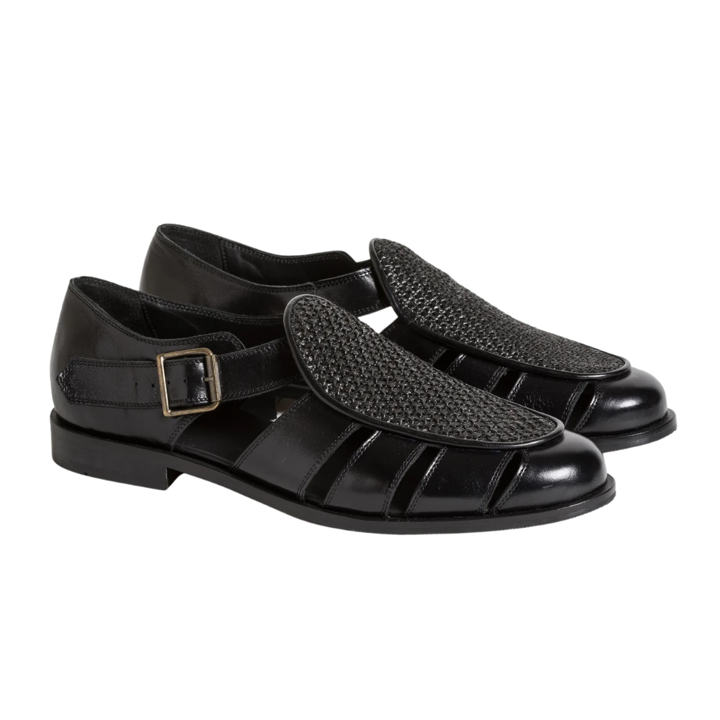 Black Razor Sandal  | Black