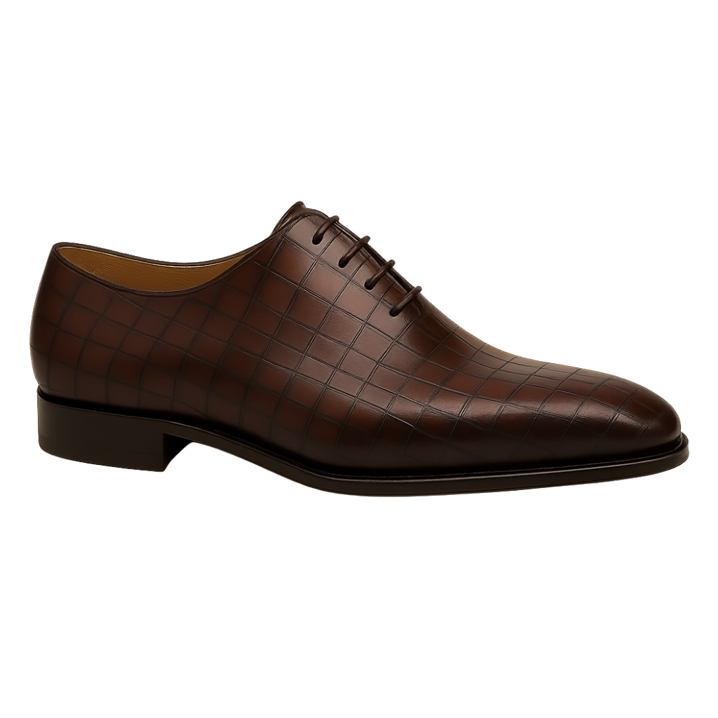 TONY VANE LACEUP | CROCO BROWN