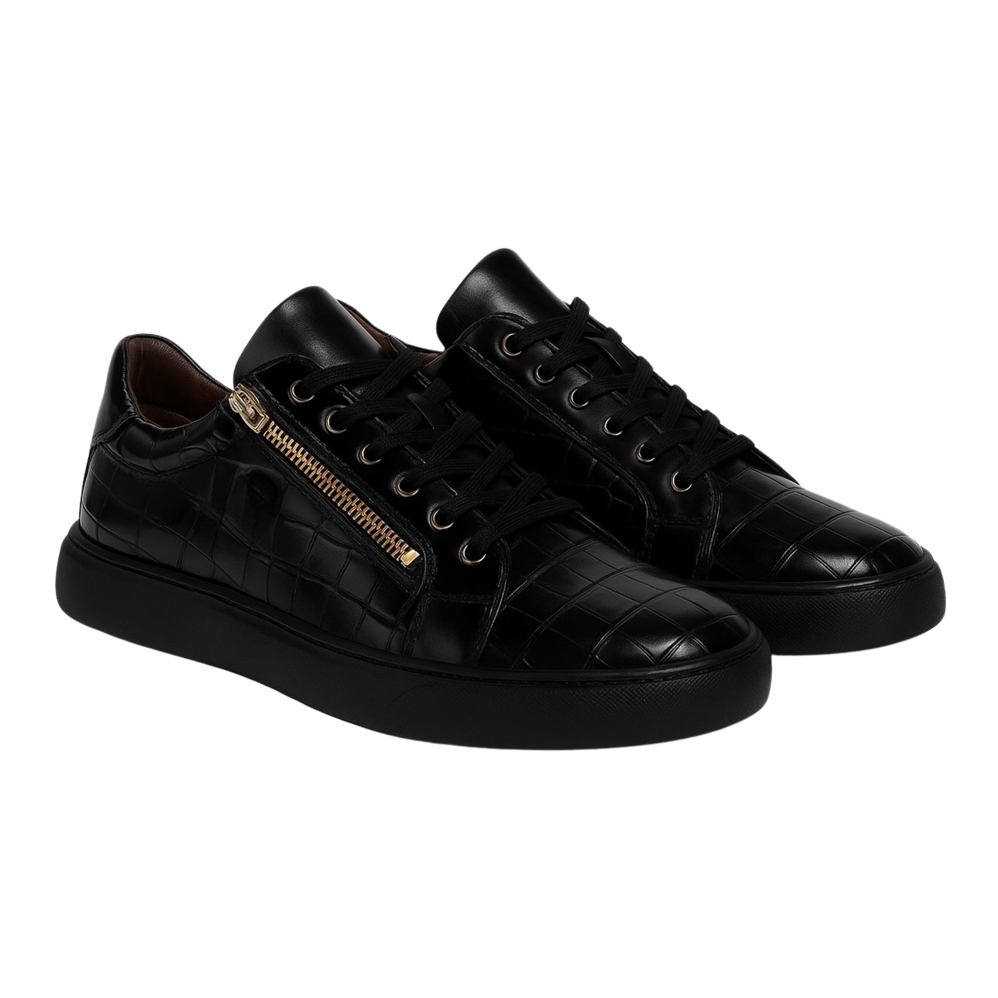 DON MILANO SNEAKER | CROCO BLACK