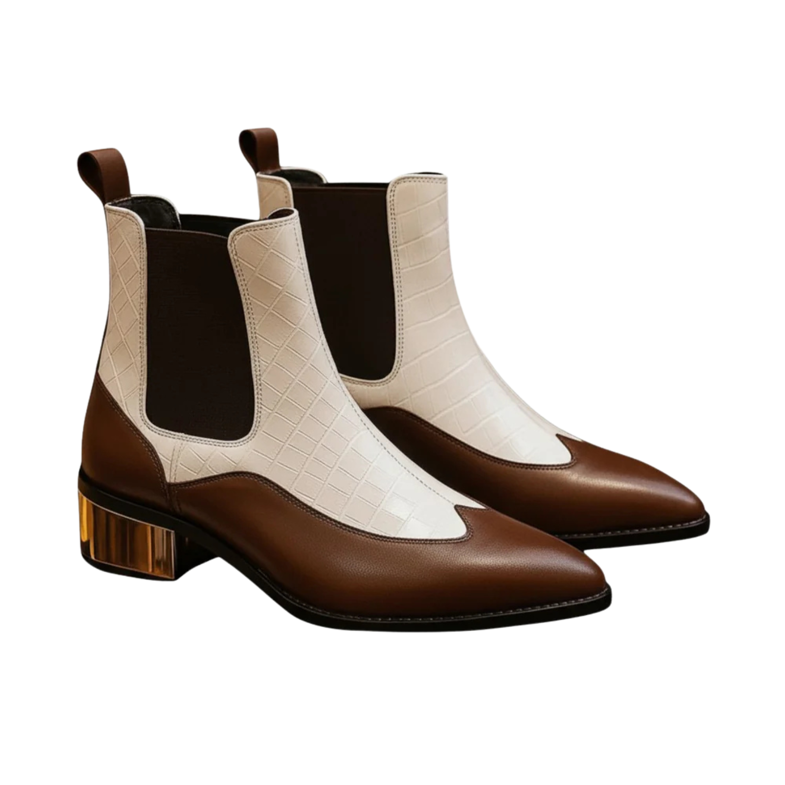 Bergamo Boot | White Brown