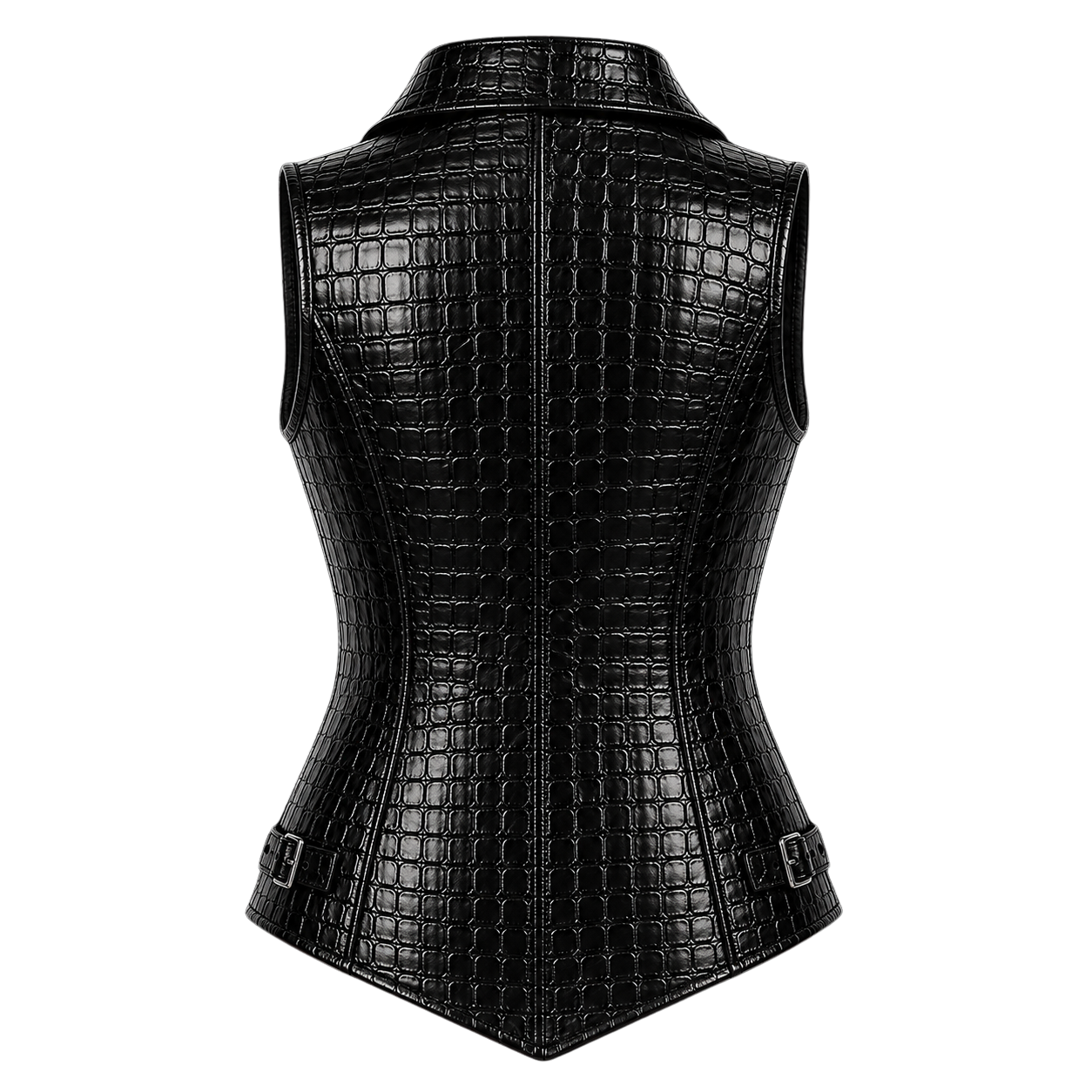 THE BOSS CROCO VEST | BLACK