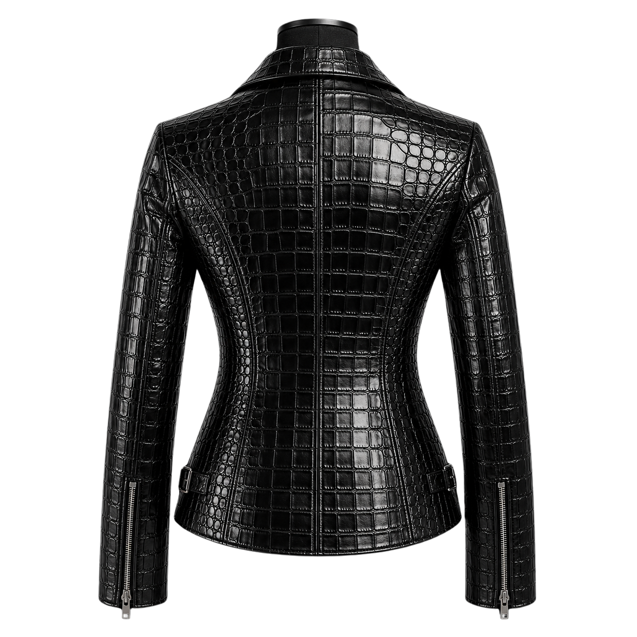 LA REINA CROCO JACKET | BLACK