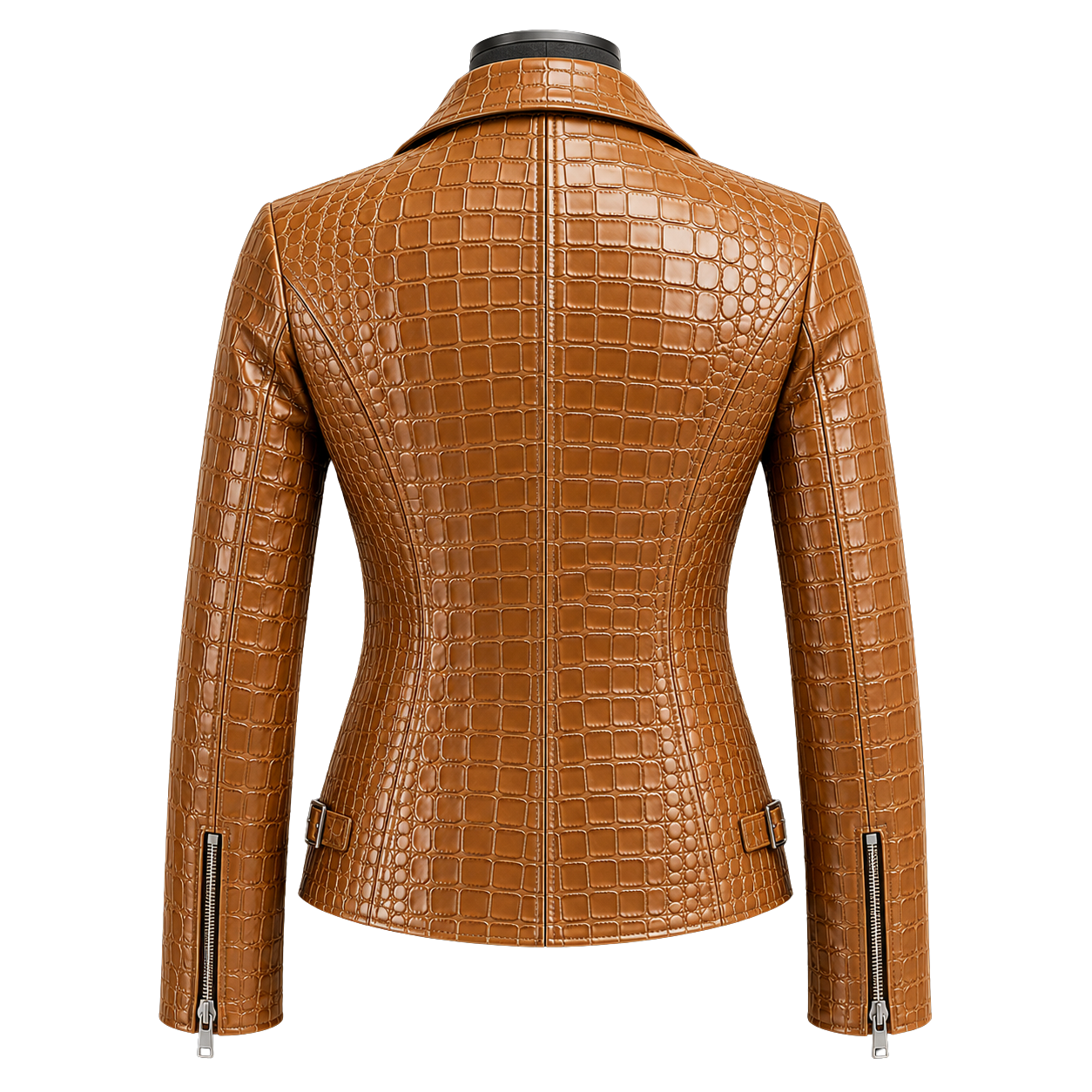 LA REINA CROCO JACKET | BROWN