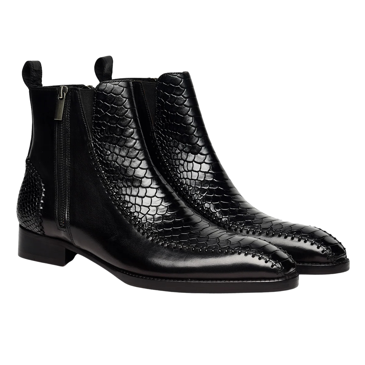 CAPO NERO BOOT | CROCO BLACK
