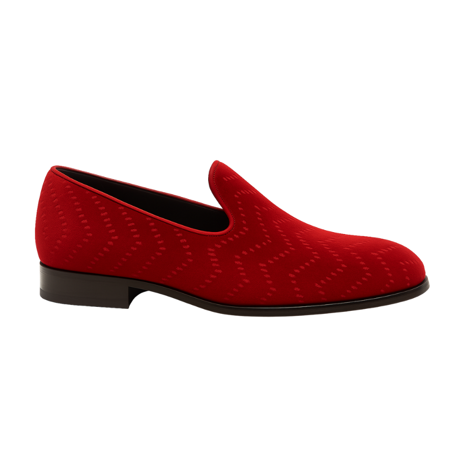 EL CHAPO  EMBROIDERY LOAFER | RED