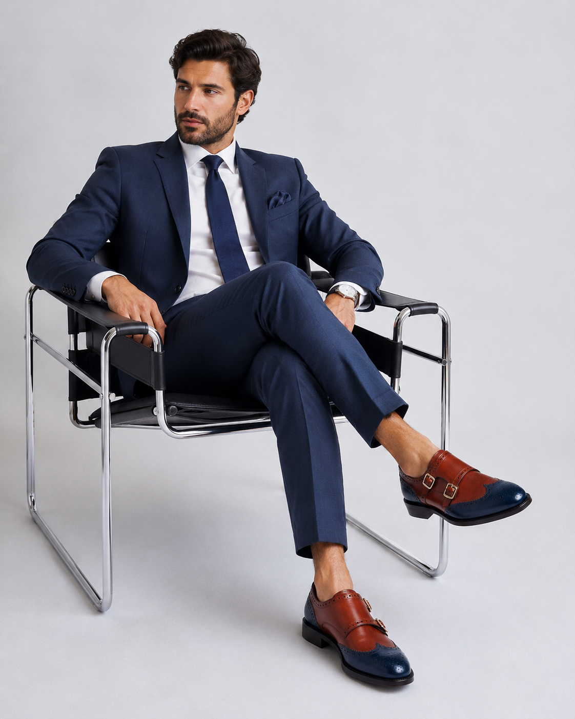 VELLARO MONK | BROWN BLUE