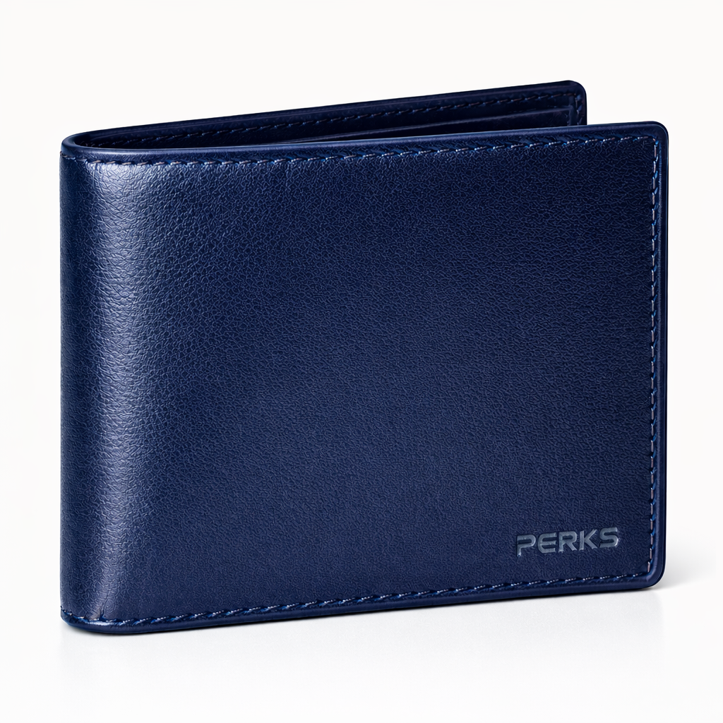 LEATHER WALLET | BLUE