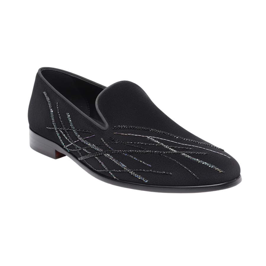 RAFAEL EMBROIDERY LOAFER | BLACK