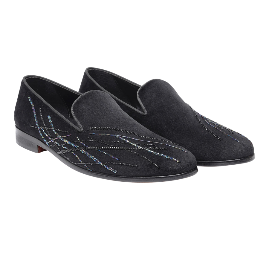 RAFAEL EMBROIDERY LOAFER | BLACK