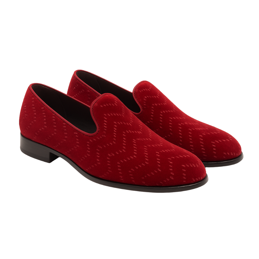 EL CHAPO  EMBROIDERY LOAFER | RED