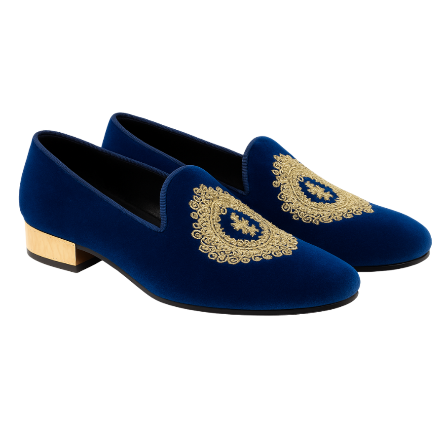 DON VITO  EMBROIDERY LOAFER | BLUE
