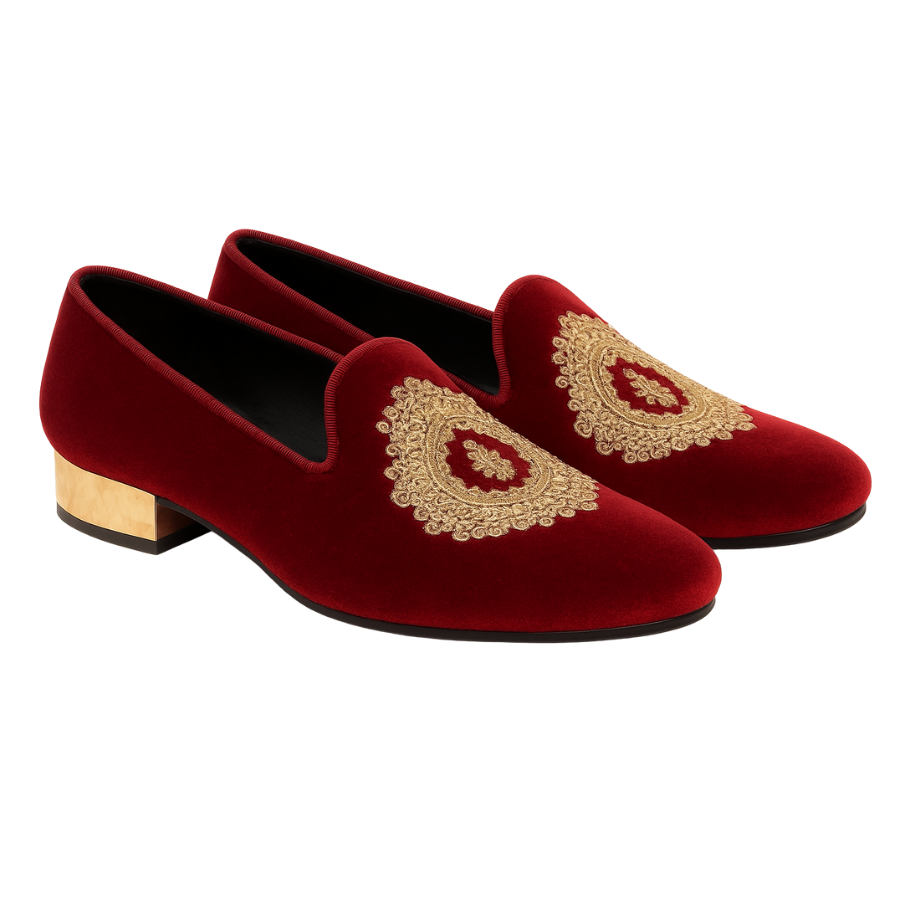 DON VITO  EMBROIDERY LOAFER | RED