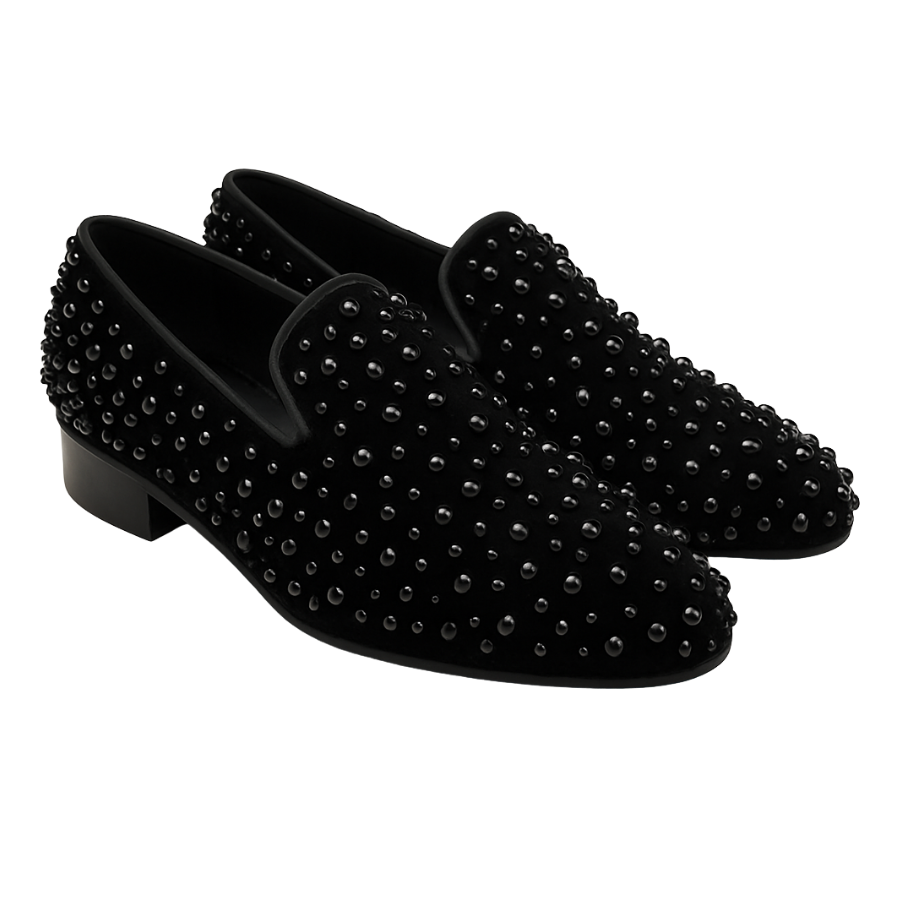GIOVANNI EMBROIDERY LOAFER | BLACK