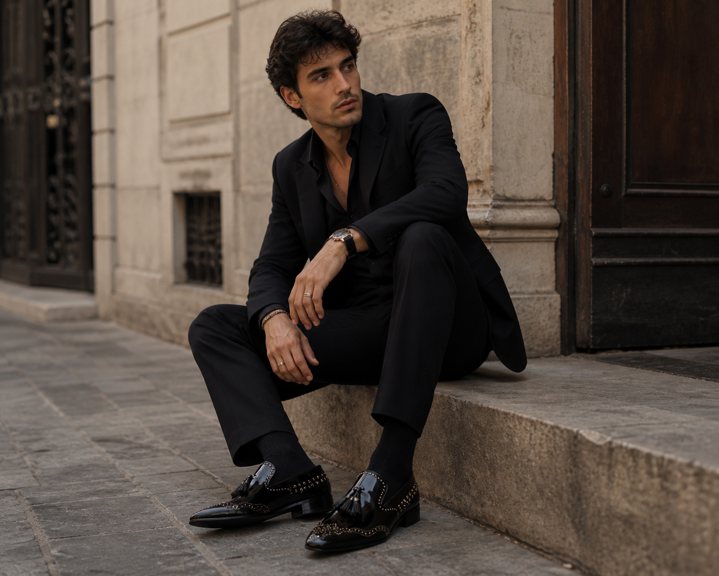 Black Sigil LOAFER | BLACK