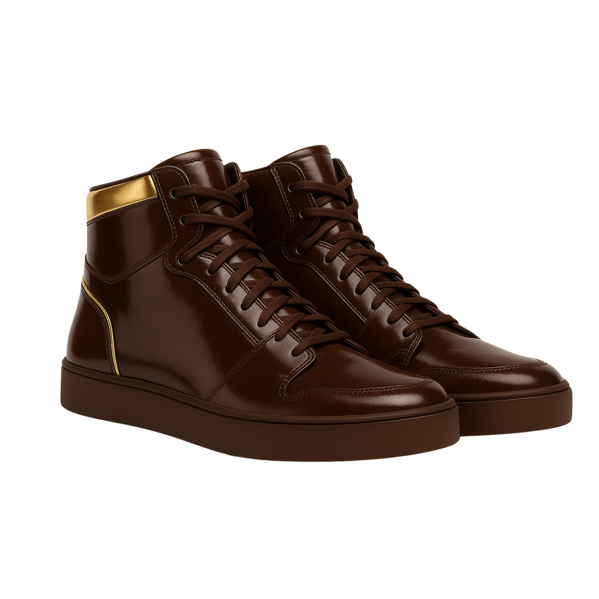 CAPO NERO HIGH SNEAKER | BROWN
