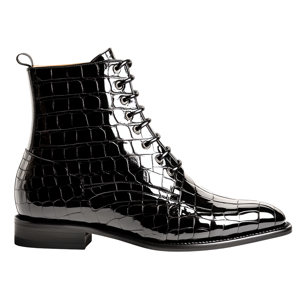 LUCIANO BOOT | PATENT BLACK
