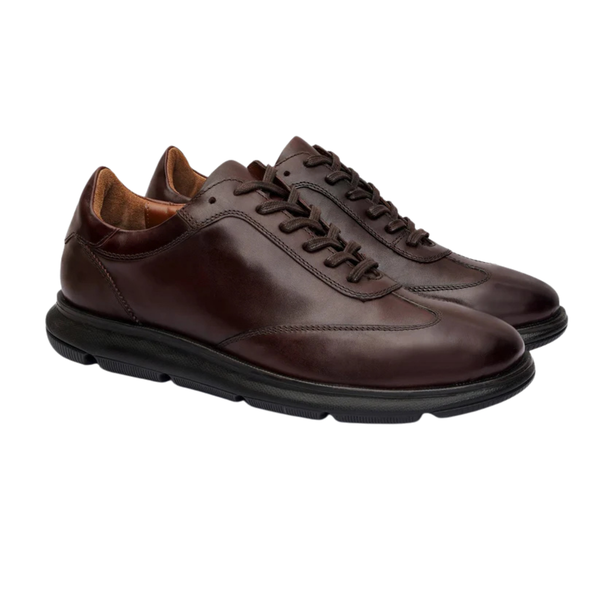 HELLEQUIN SNEAKER | DARK BROWN