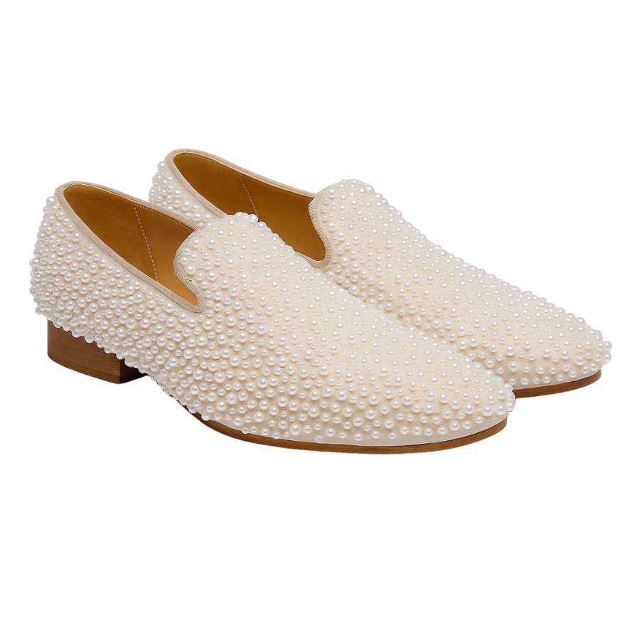 GIOVANNI EMBROIDERY LOAFER | WHITE