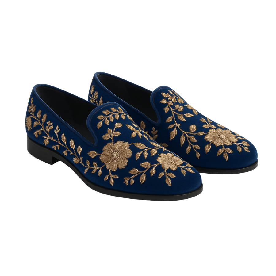 LUCIFER  EMBROIDERY LOAFER | BLUE