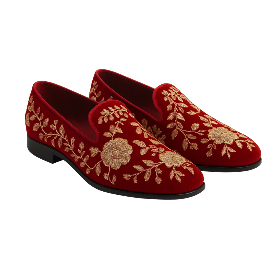 LUCIFIER EMBROIDERY LOAFER | RED