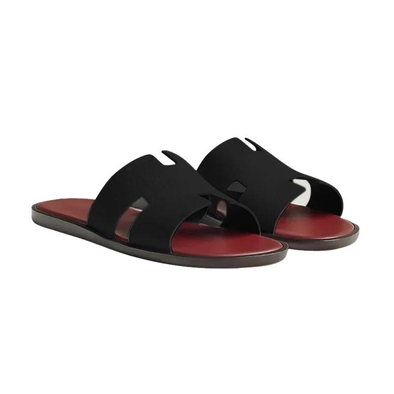 DON VITO SLIPPER | BLACK RED