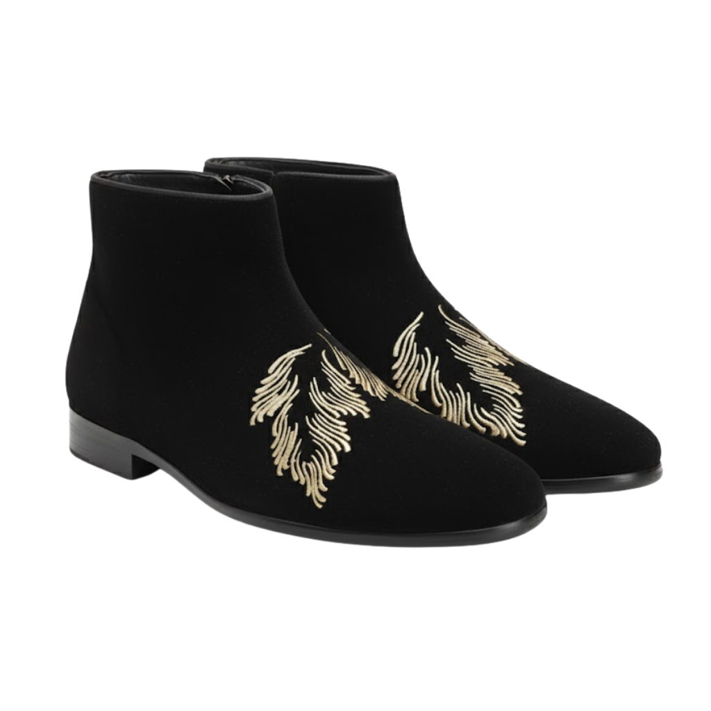 Vicenza Embroidery Boot | Black