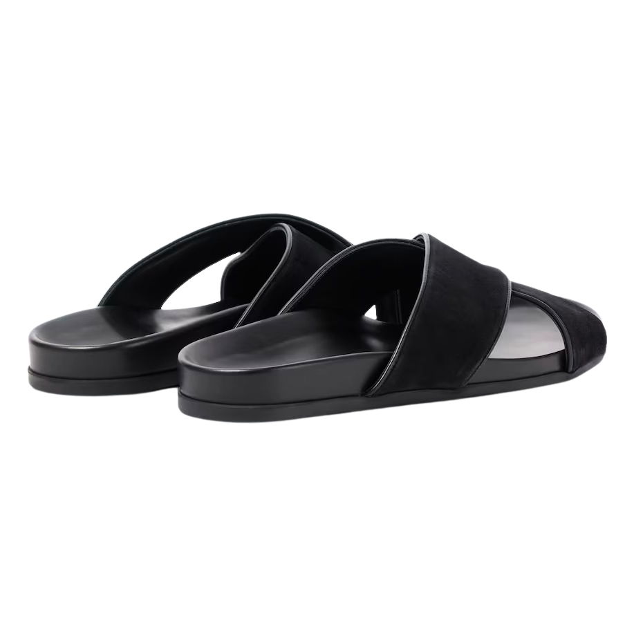SOLOMONS SUEDE SLIPPER | BLACK