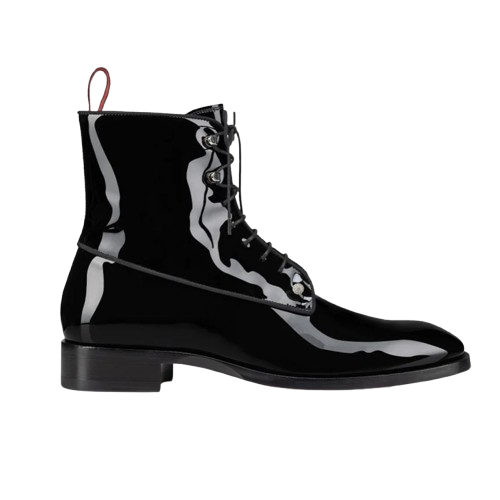 DIEGO BOOT | PATENT BLACK