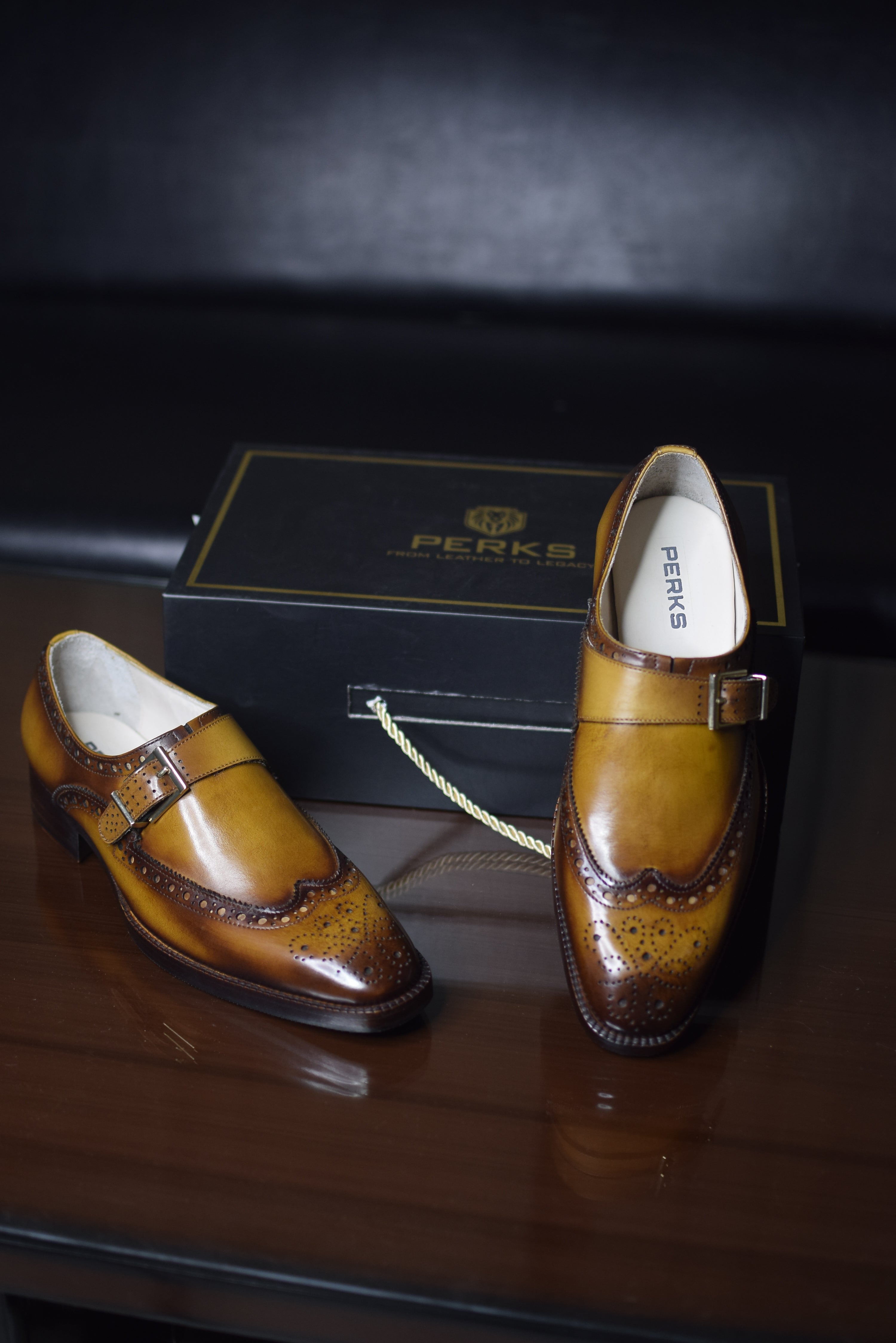 SHELBY'S MONK | BROGUE TAN