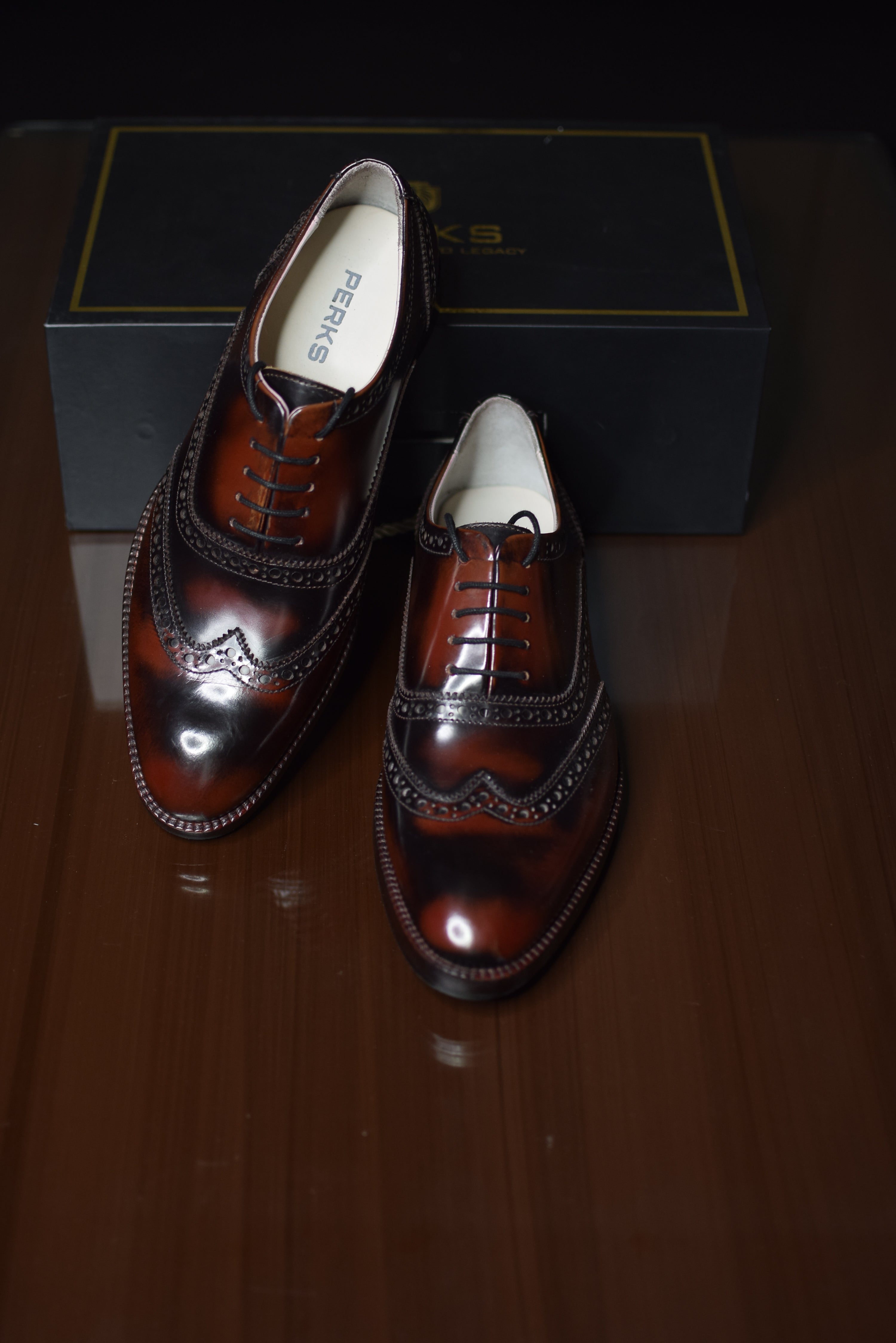 PACHO LACEUP | BROGUE RED