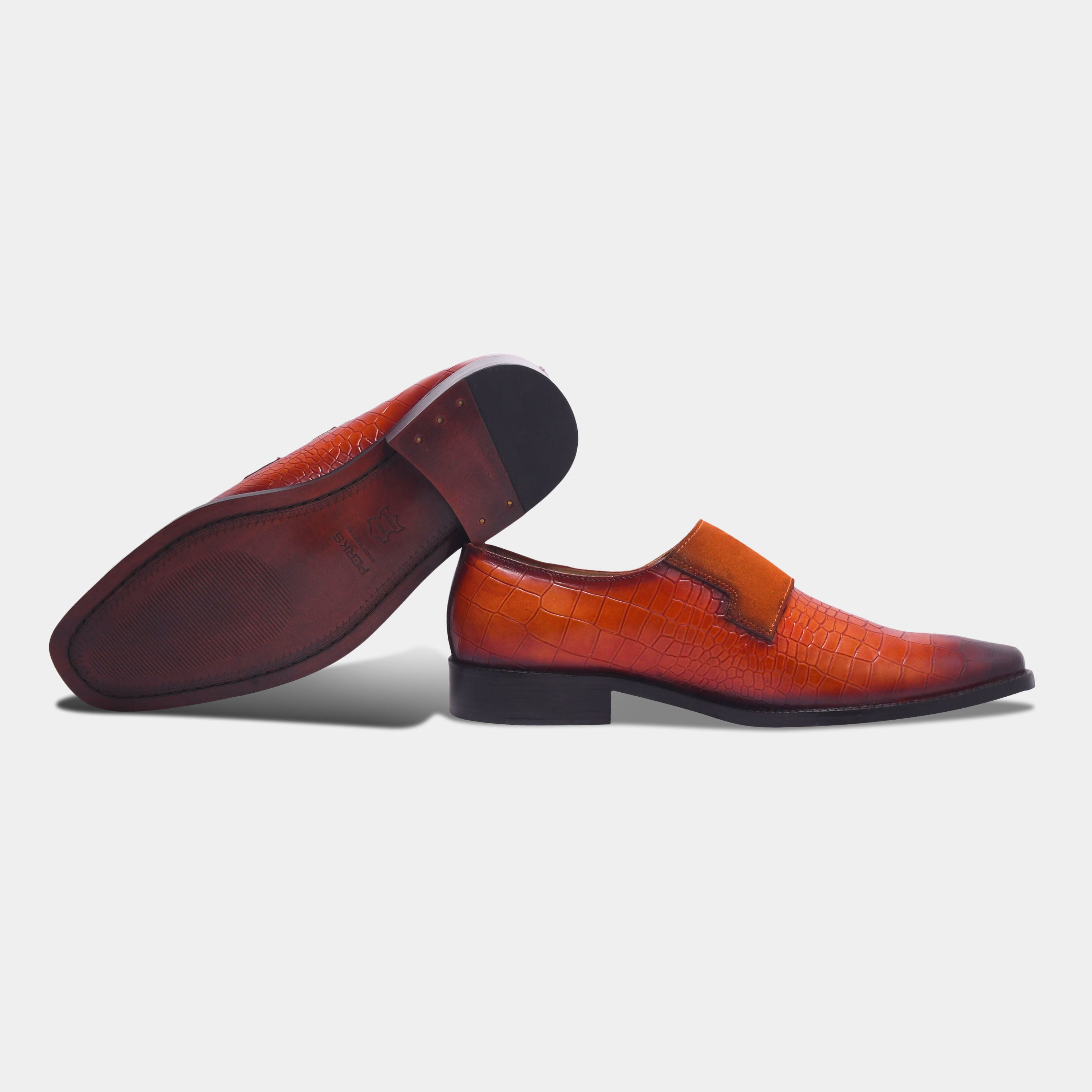 CORLEONE'S CROCO MONK | TAN