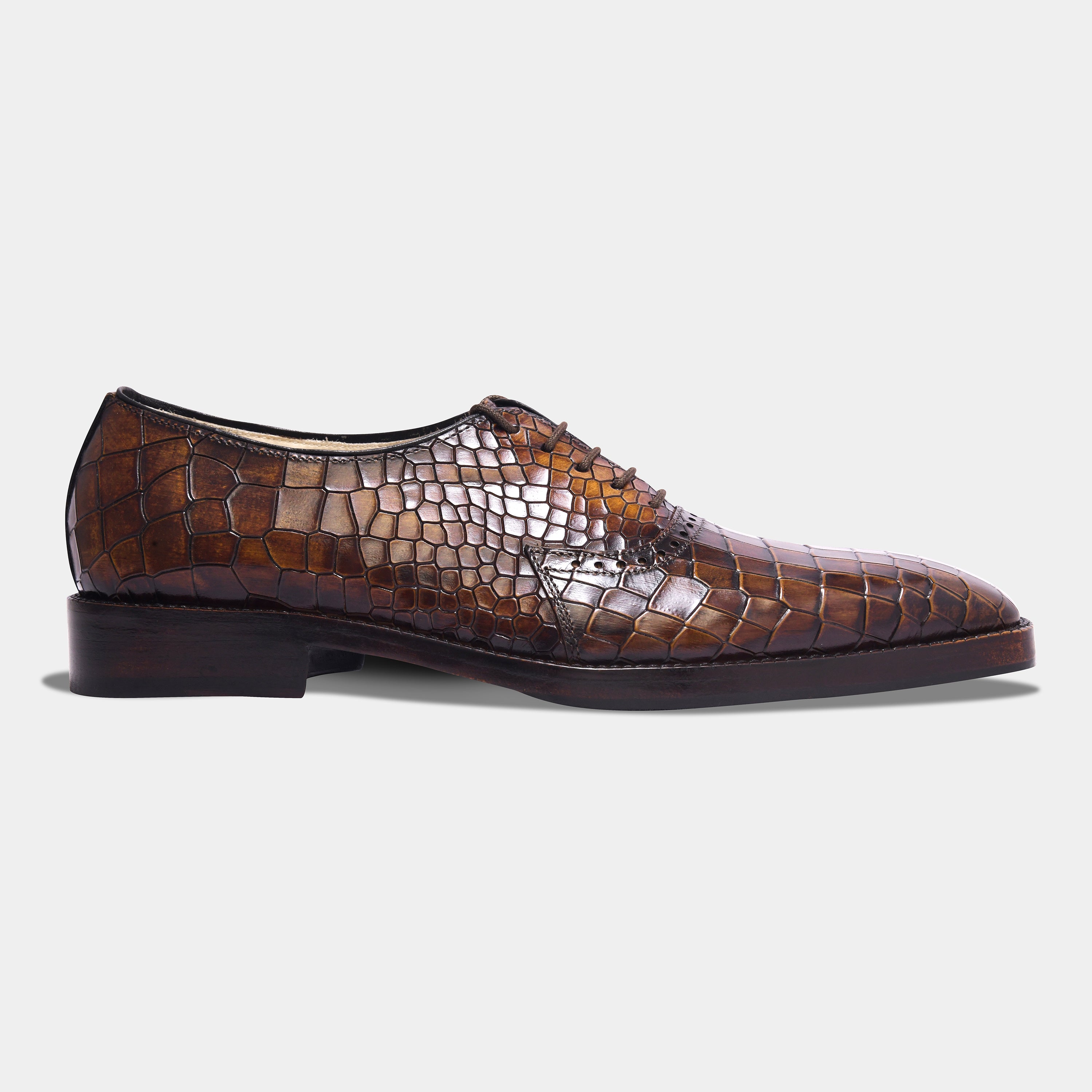 OLD BOY CROCO LACEUP | BROWN