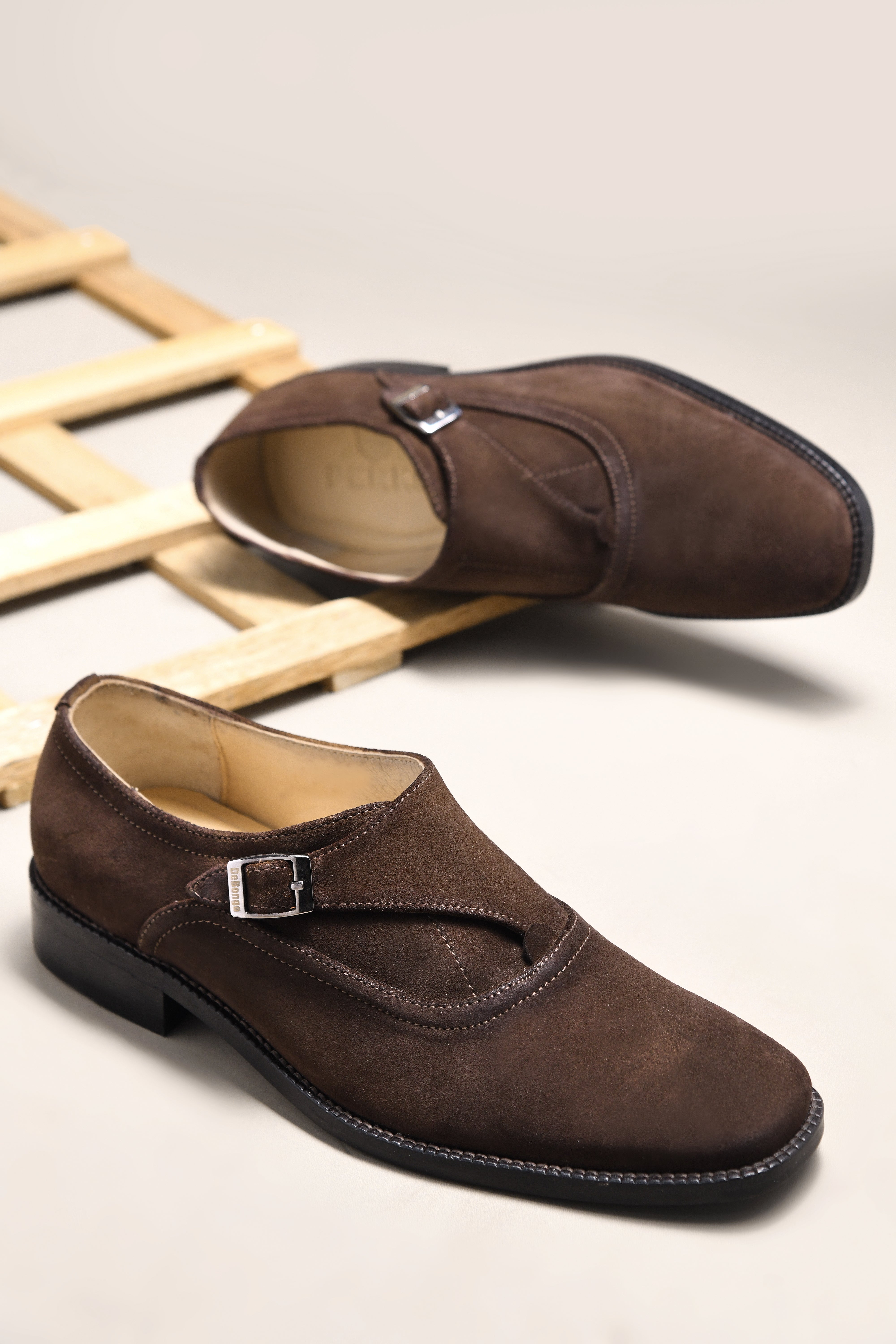 GUSTAVO'S SUEDE MONK | BROWN