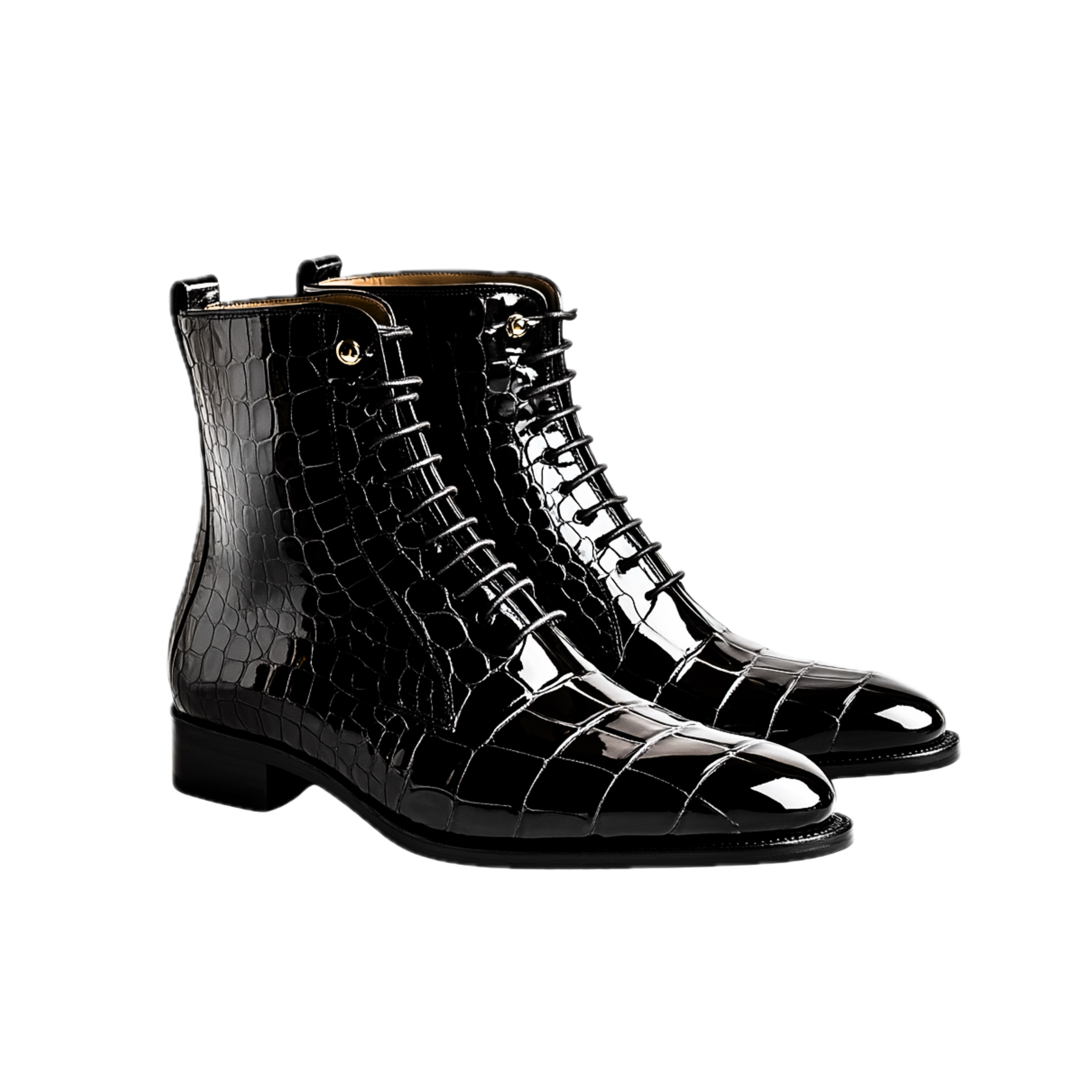 LUCIANO BOOT | PATENT BLACK