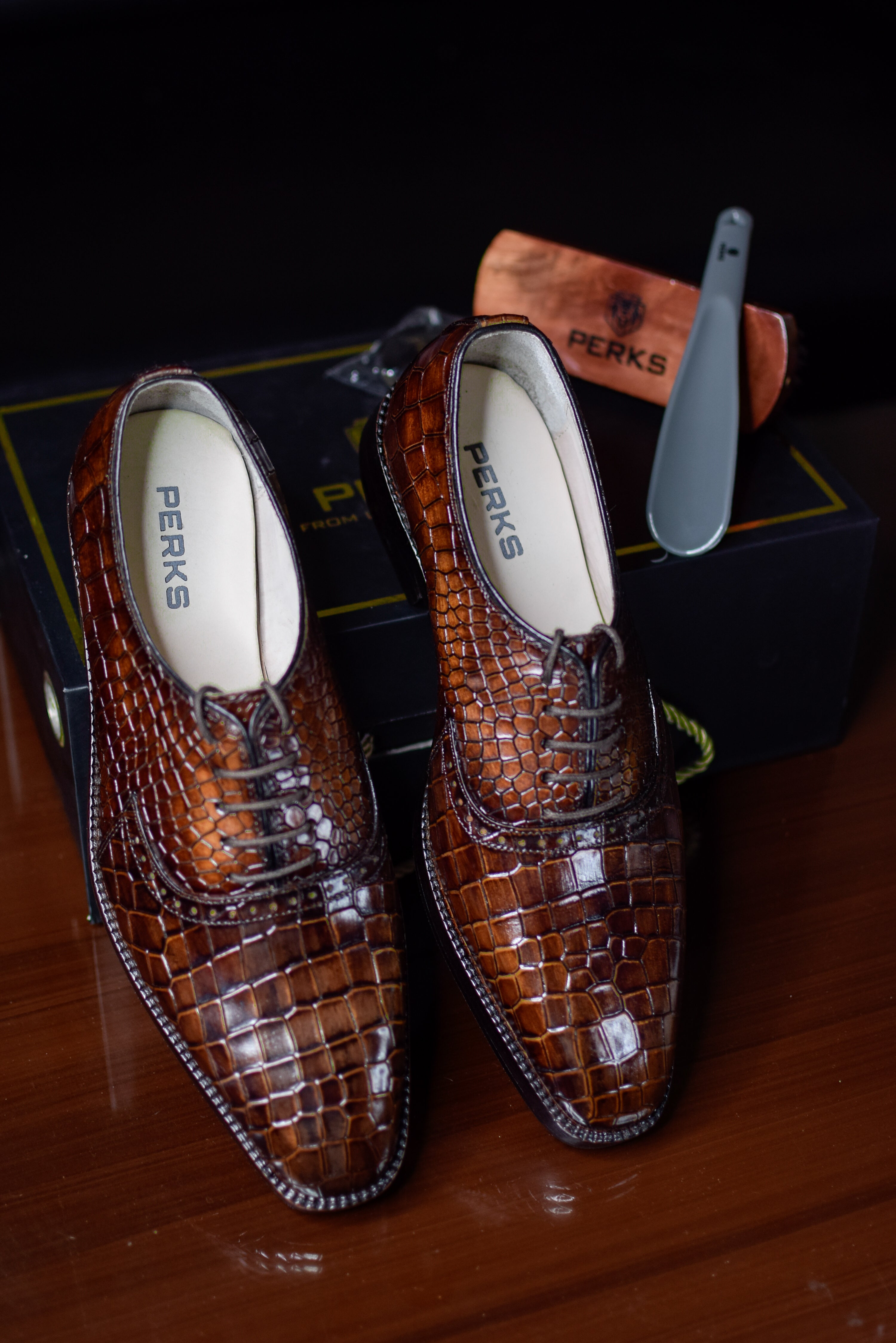 OLD BOY CROCO LACEUP | BROWN