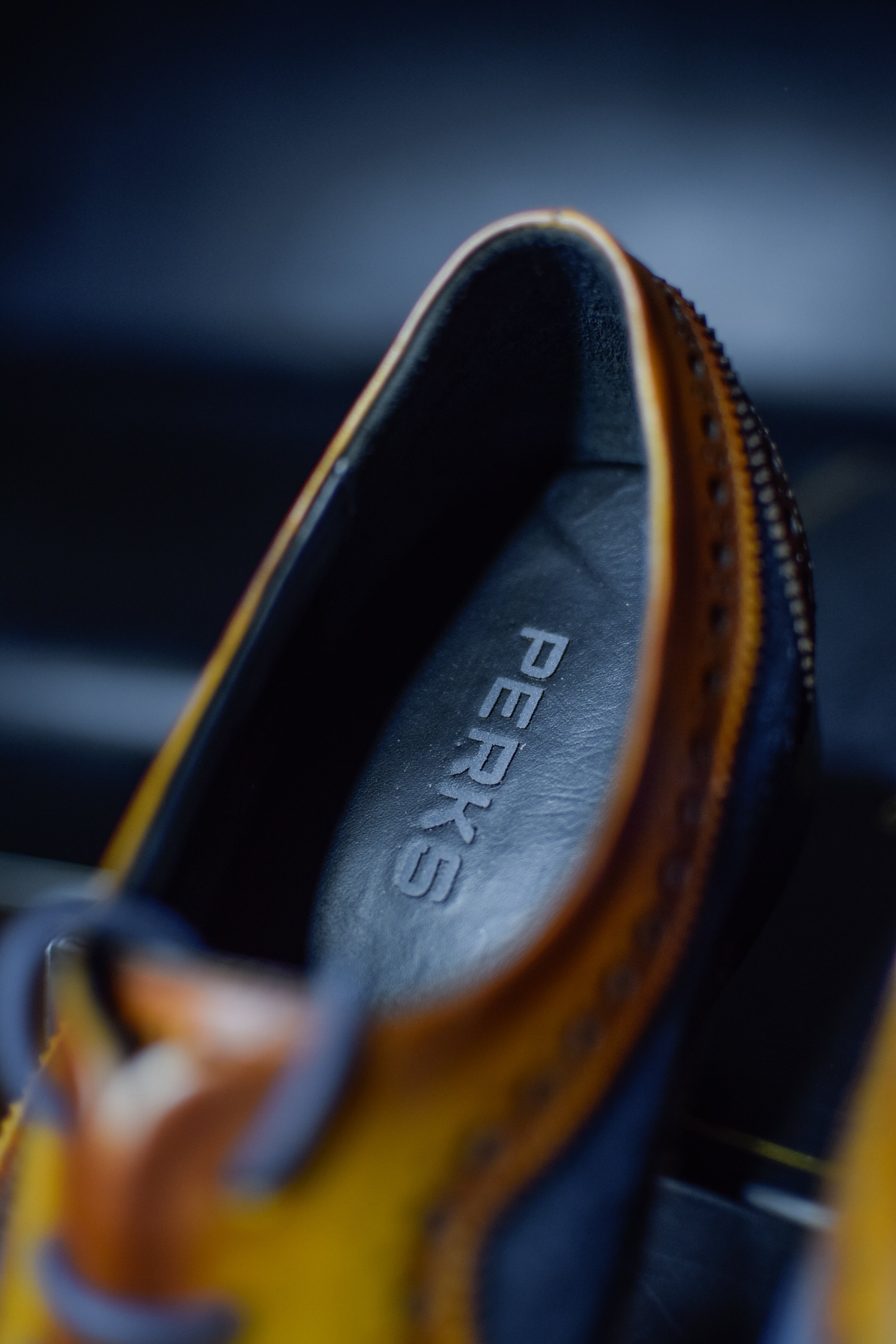 ESCOBAR LACEUP | BROGUE BLUE BROWN