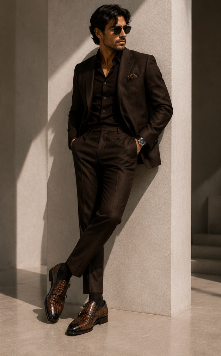 SOLOMONS CROCO MONK | BROWN