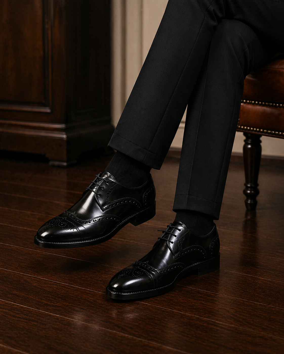 LUCIFER LACEUP | BROGUE BLACK
